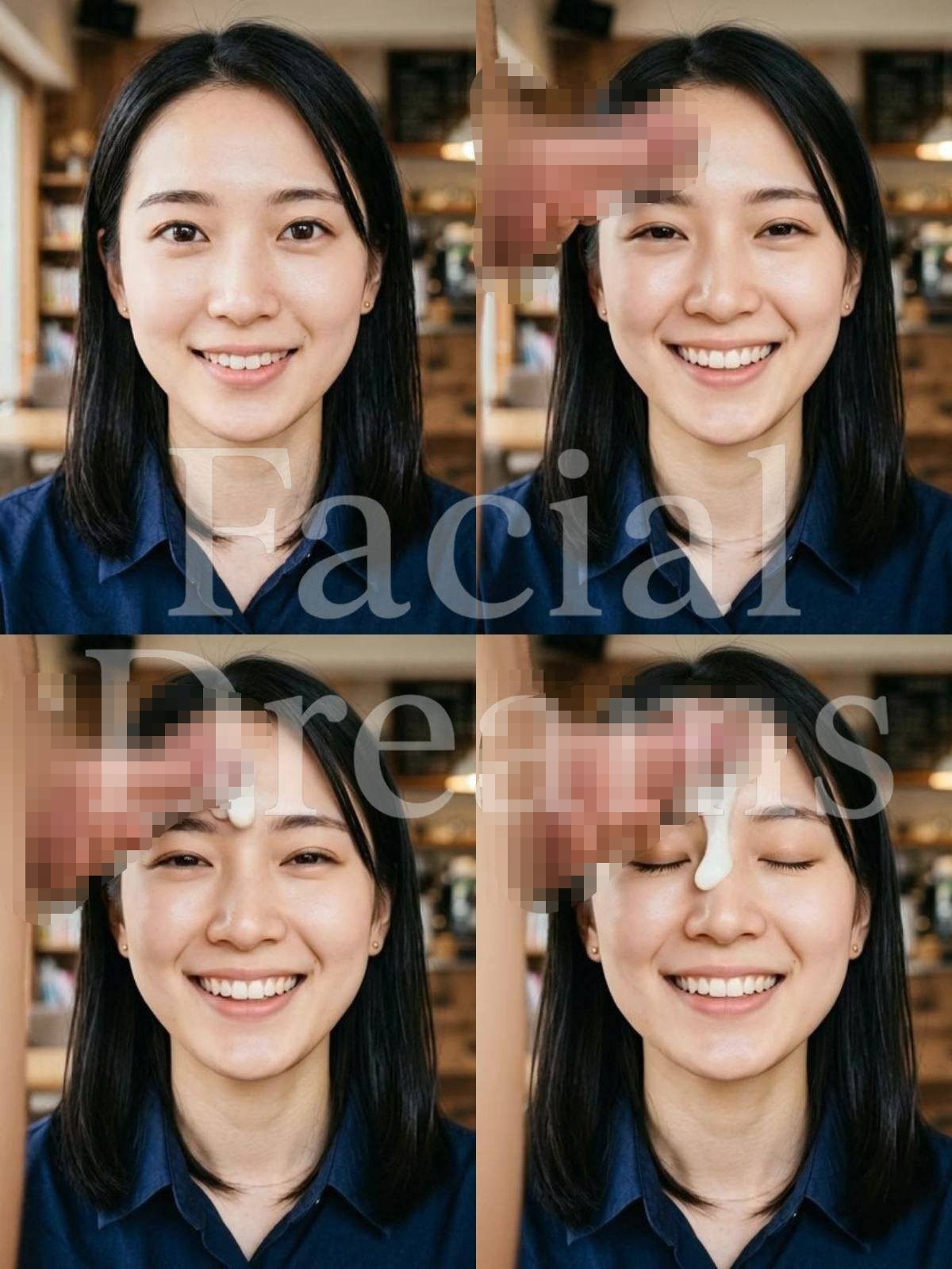 【顔射主義】Vol.2  30人分の顔射の瞬間を丁寧に描き出した写真集 サンプル1ページ目