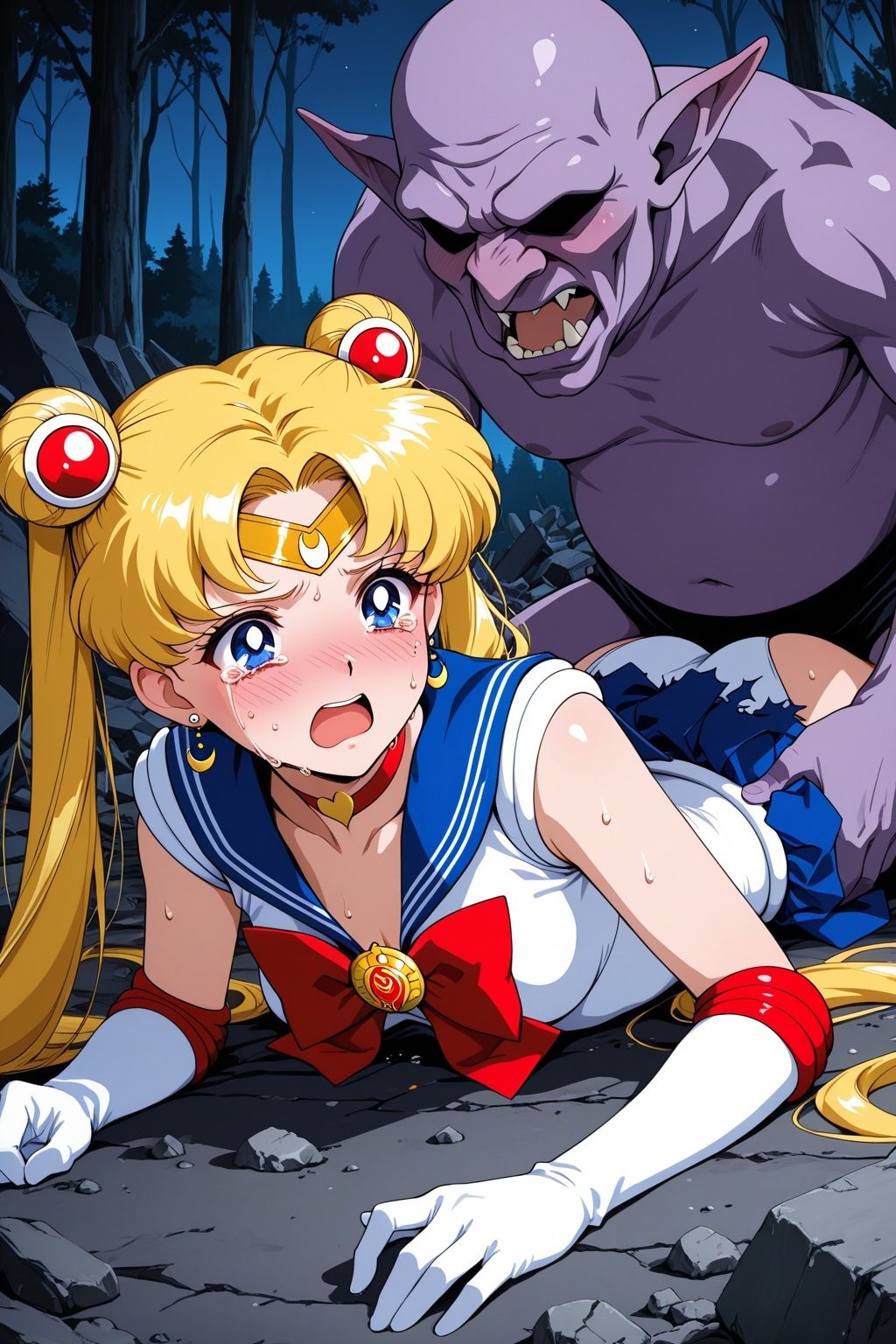 淫魔VSセーラー戦士〜S.ムーンの敗北〜 サンプル3ページ目