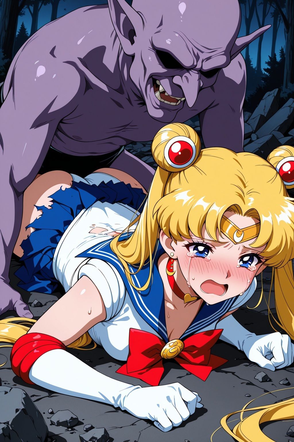 淫魔VSセーラー戦士〜S.ムーンの敗北〜 サンプル4ページ目