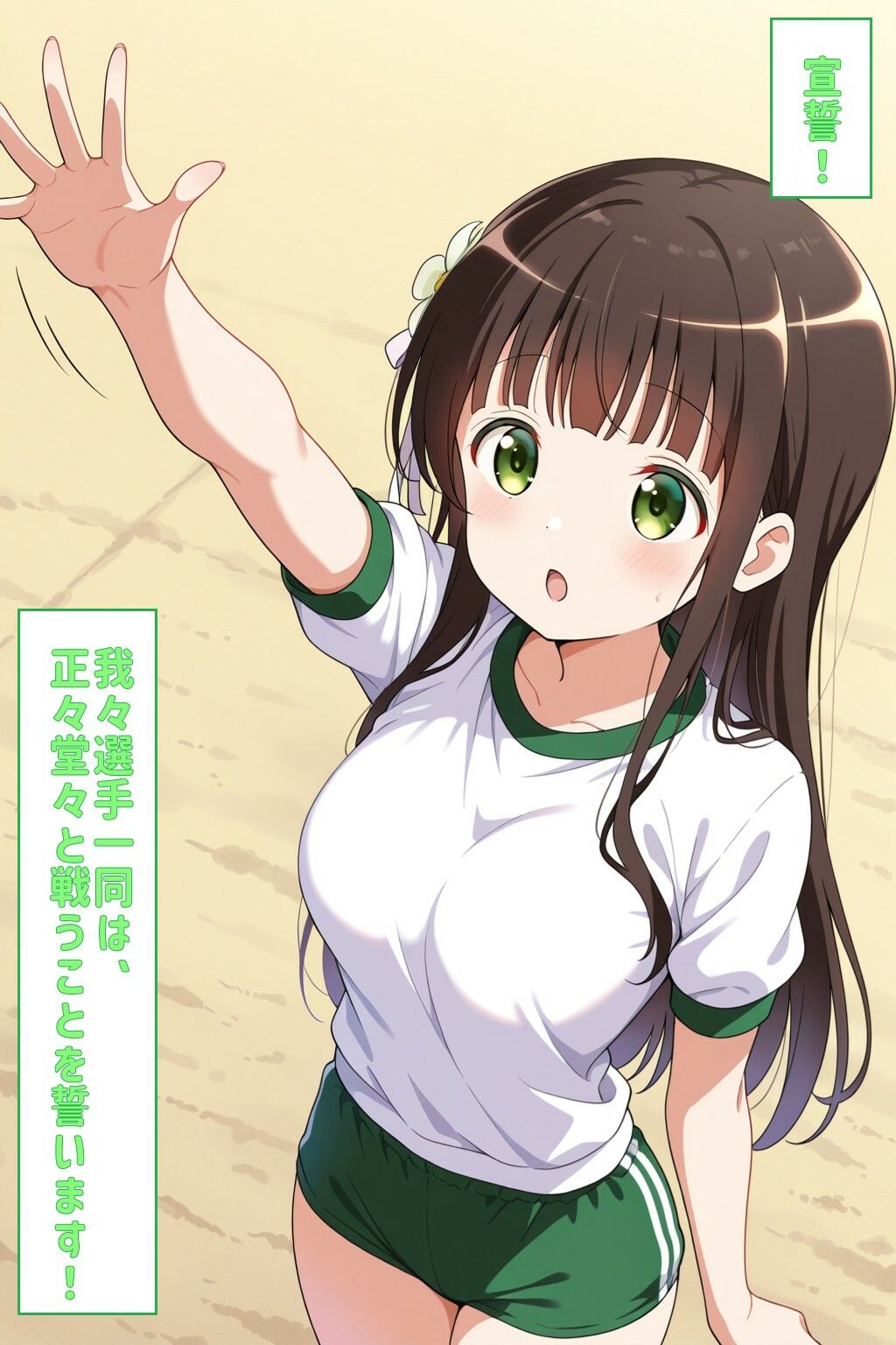 宣誓！我々選手一同は、正々堂々と戦うことを誓います！（ごちうさ） サンプル4ページ目
