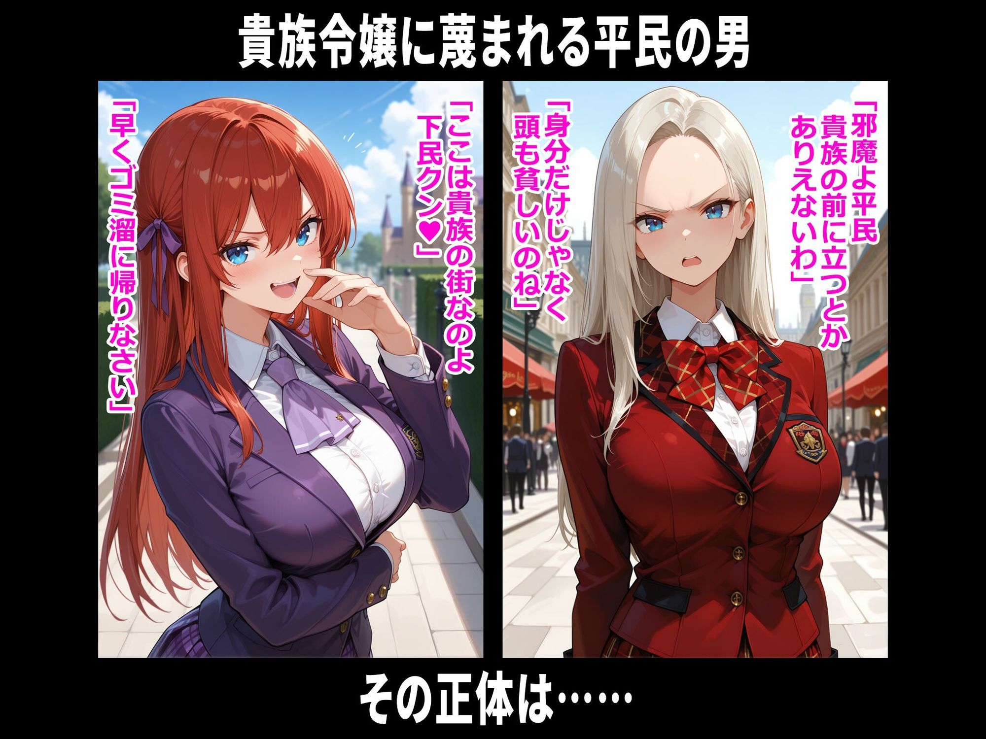 巨乳お嬢様レ〇プ事件被害者録 即出し2コマ サンプル1ページ目