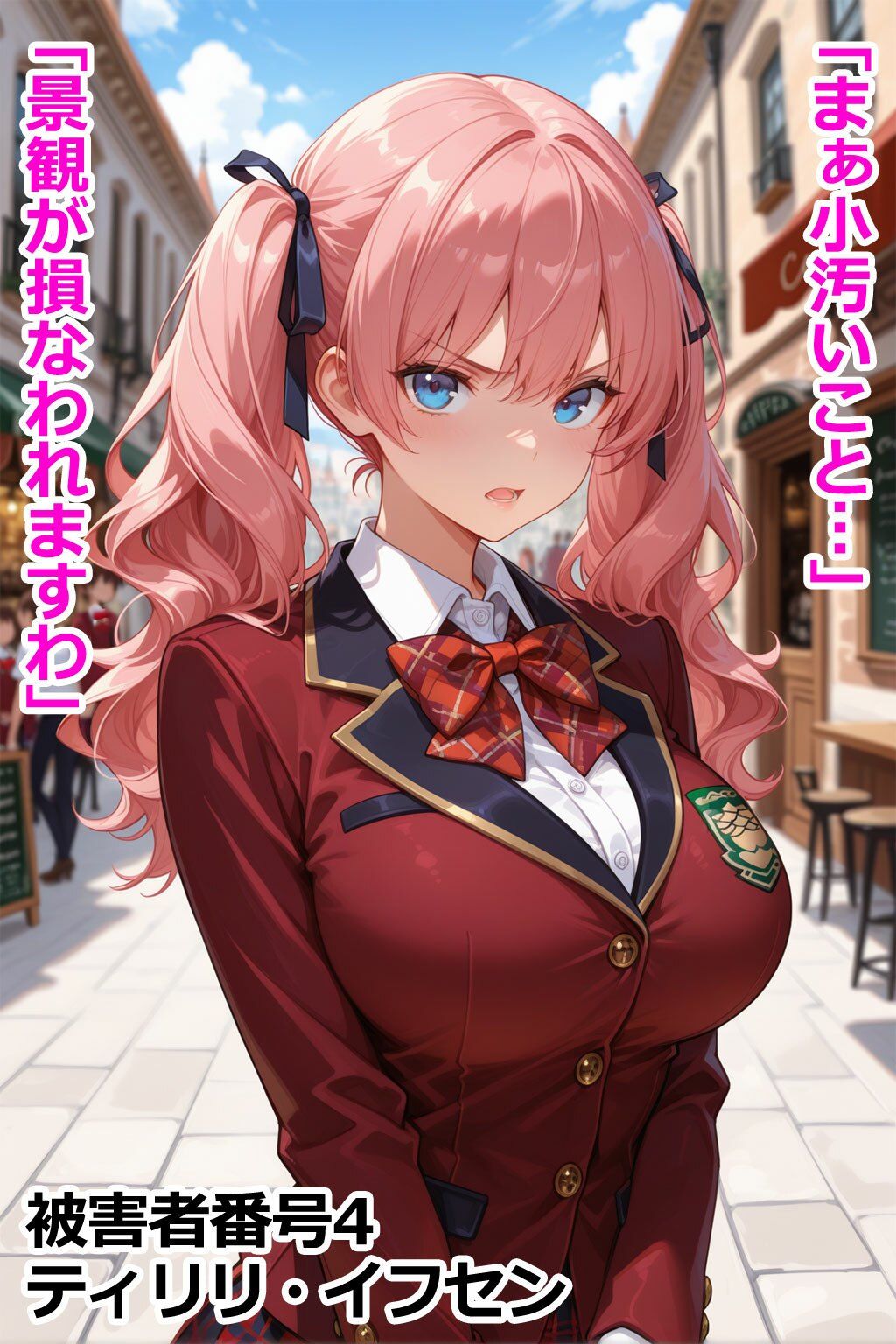 巨乳お嬢様レ〇プ事件被害者録 即出し2コマ サンプル4ページ目