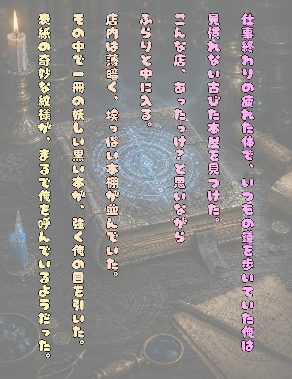 妖しい本を拾ってムラついてブッかけたら極上淫魔降臨 サンプル1ページ目