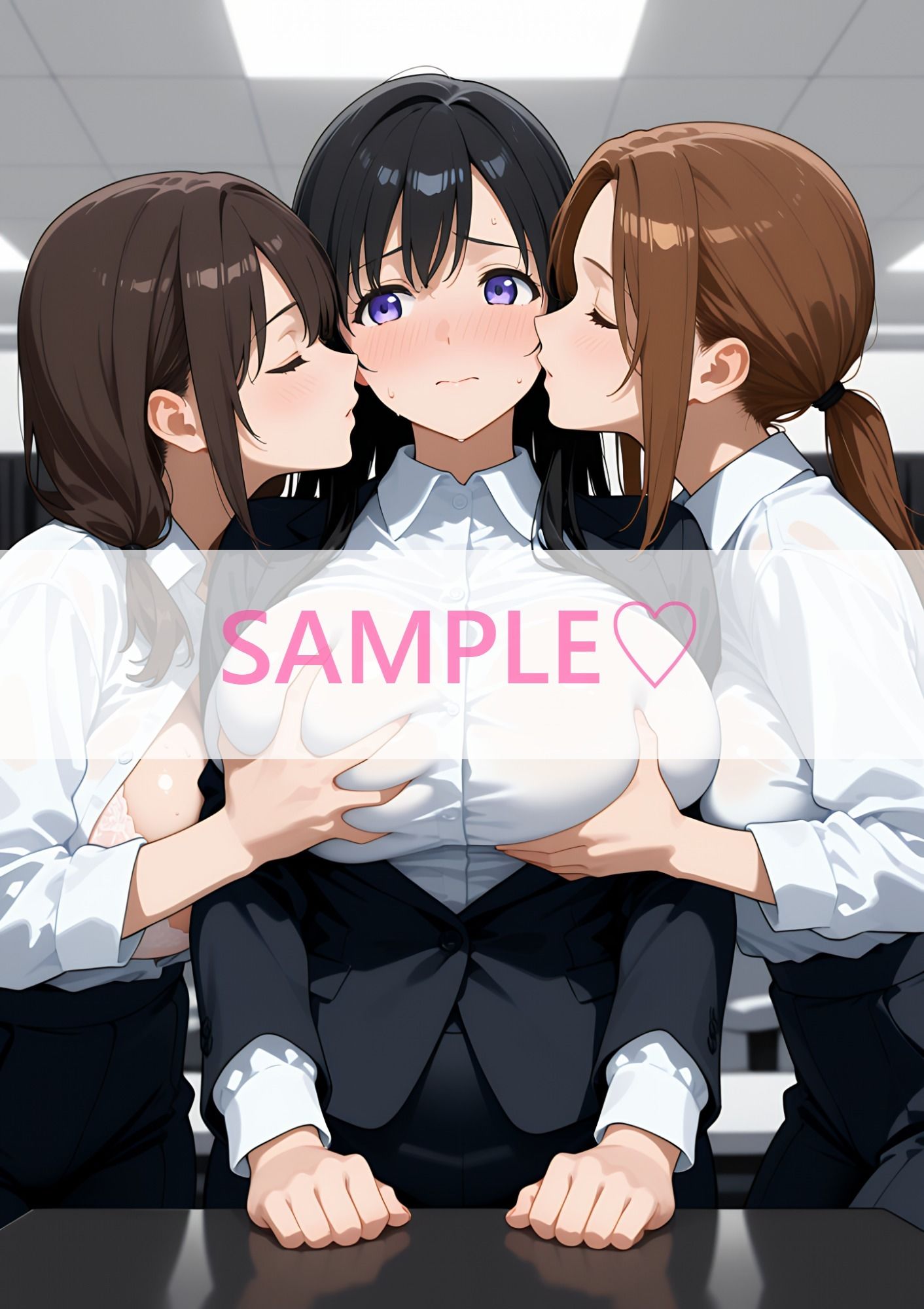 巨乳ハーレム！就活生のおっぱい採用試験 〜会社説明会で一番エッチな娘が内定もらうまで〜 サンプル4ページ目