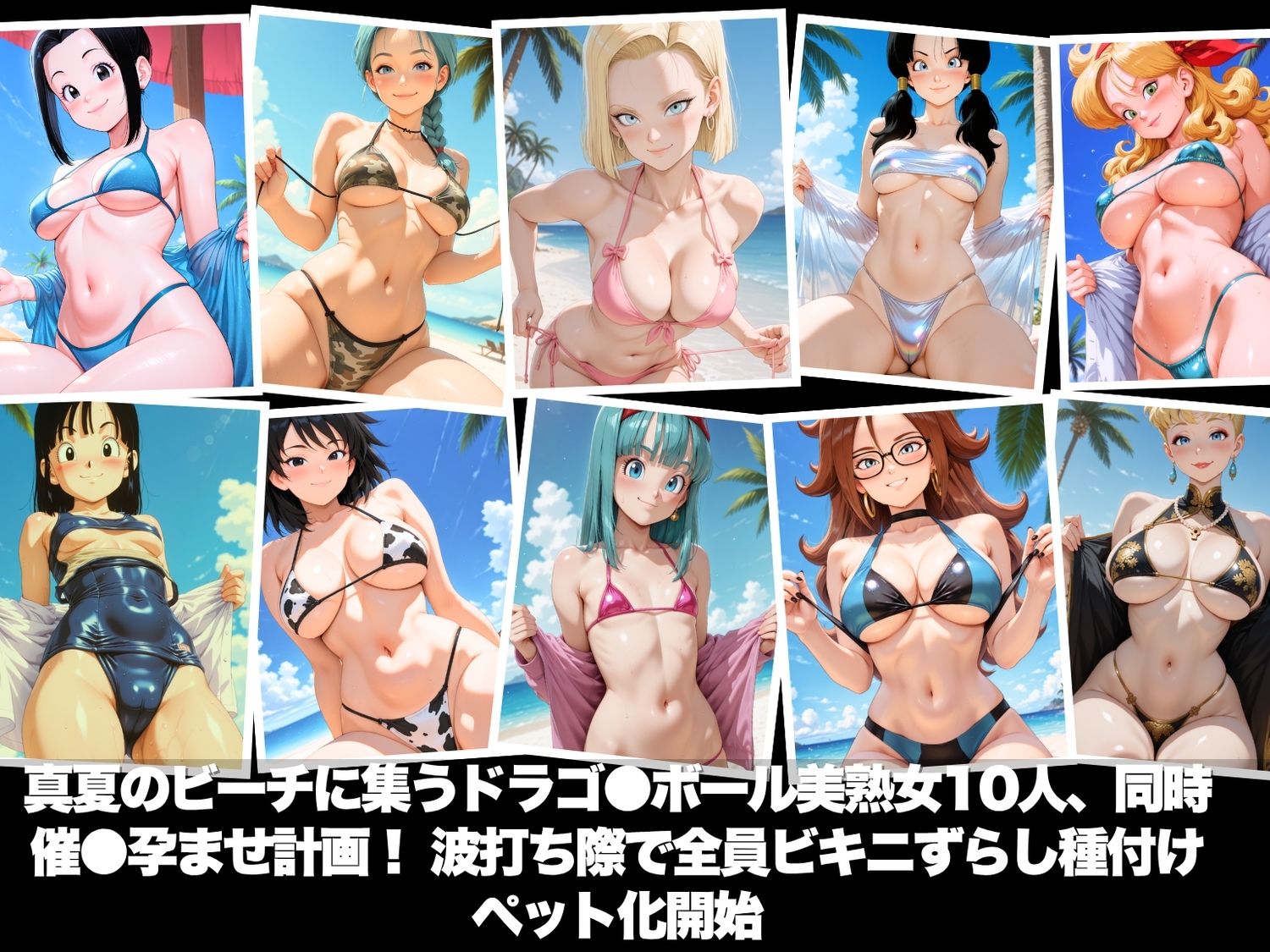 真夏の海辺で堕ちて  〜おじさんの虜になって妊娠するまで〜  ドラゴ●ボール 編 サンプル1ページ目