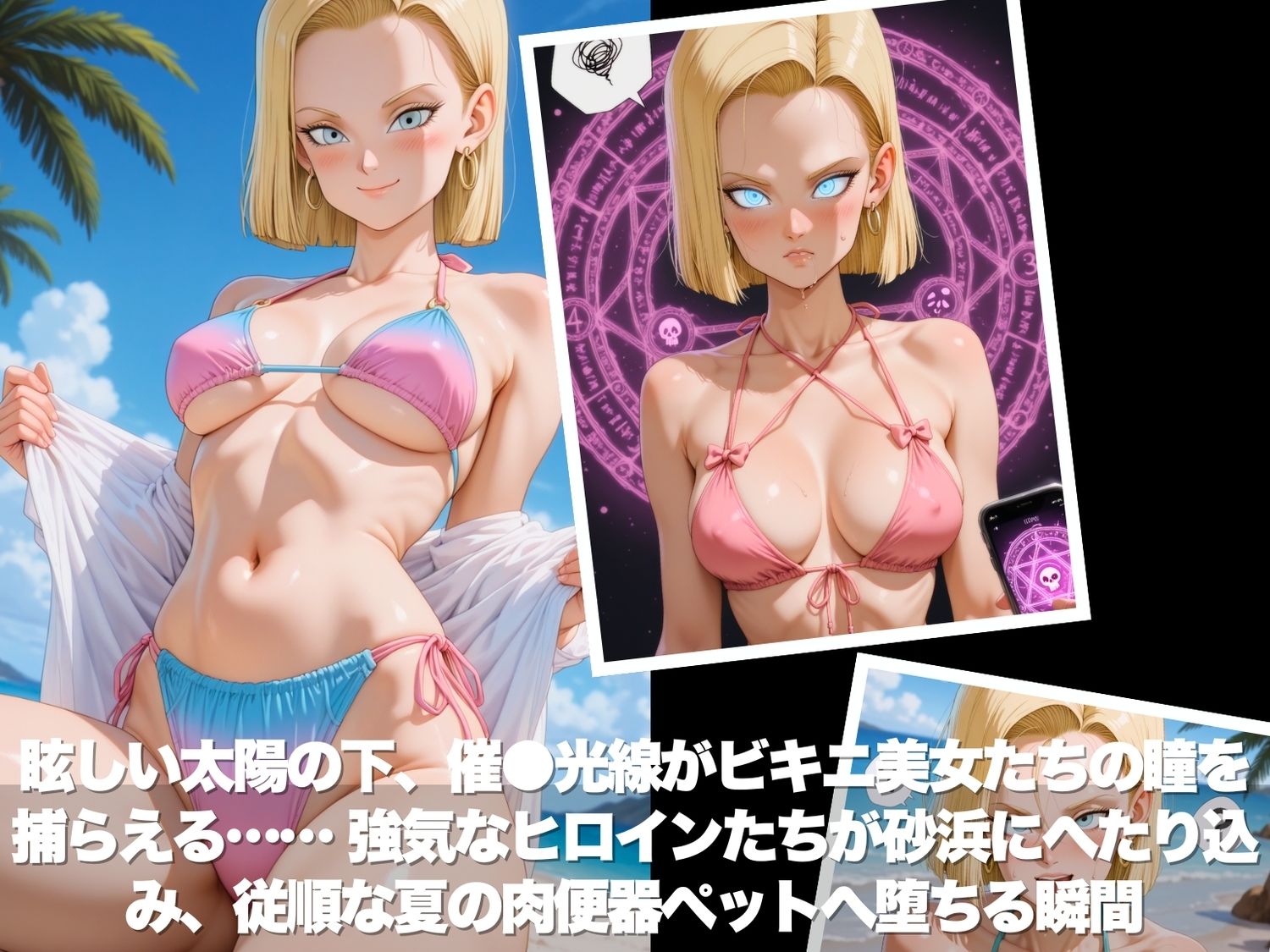真夏の海辺で堕ちて  〜おじさんの虜になって妊娠するまで〜  ドラゴ●ボール 編 サンプル2ページ目