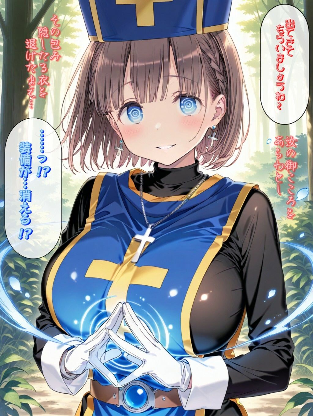 もしもエッチな水着を装備した僧侶があ○ちゃんだったら サンプル9ページ目