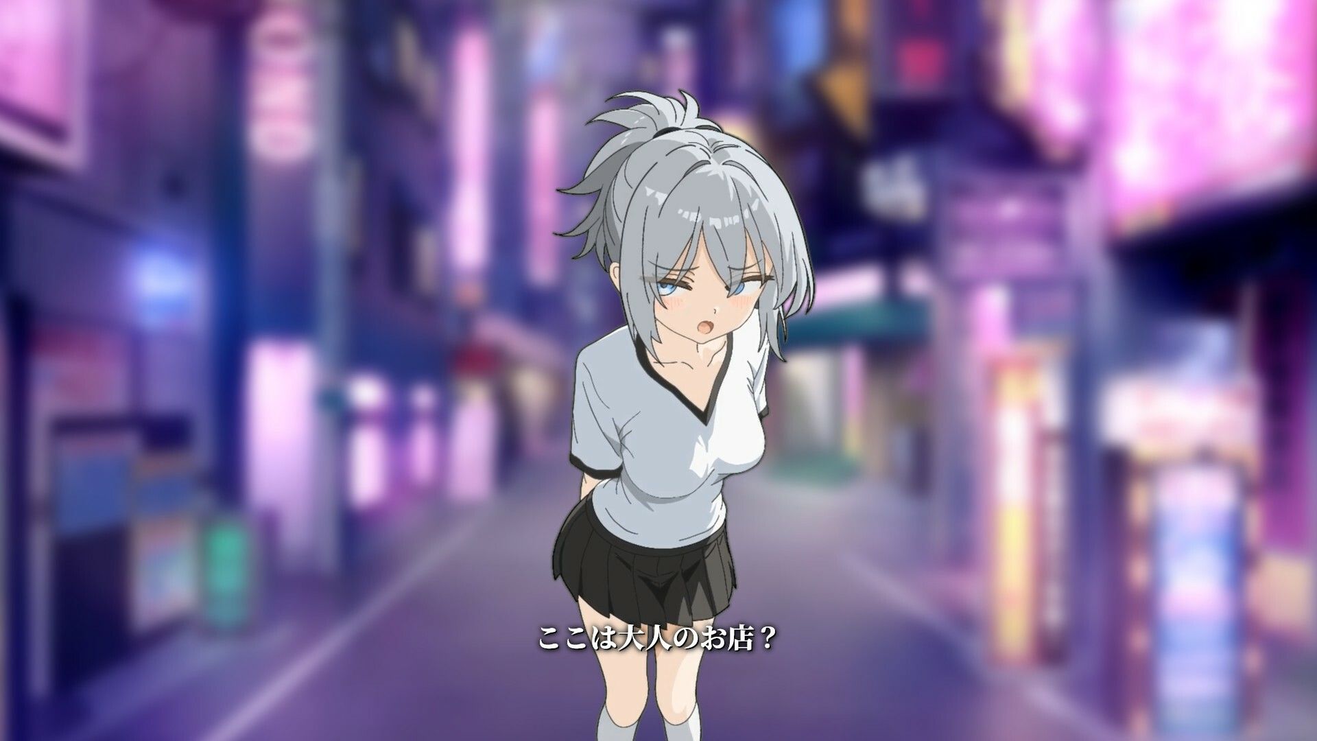 【Live2Dアニメ】アダルトショップ前で出会った自称大人の少女と一緒に買って遊ぶことになった… サンプル2ページ目