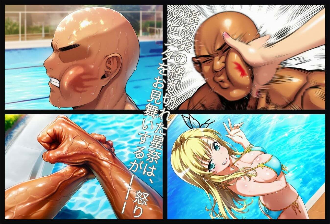 ナンパ  逆恨み  〜生意気金髪お嬢様、逆恨みナンパ男に復讐される〜 サンプル3ページ目