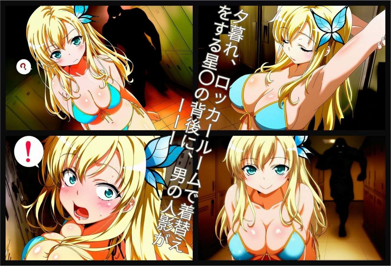 ナンパ  逆恨み  〜生意気金髪お嬢様、逆恨みナンパ男に復讐される〜 サンプル4ページ目