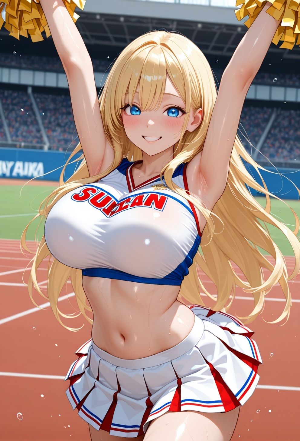 勝利のご褒美は爆乳チア部員の濃厚中出しご奉仕 サンプル2ページ目