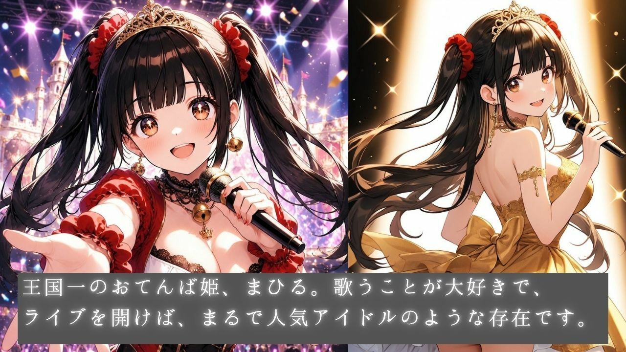 清純プリンセスの裏側  姫カットアイドル姫まひるのコスプレ交尾 〜レザースーツからはみ出るおっぱい〜 サンプル3ページ目