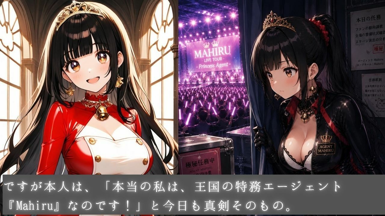 清純プリンセスの裏側  姫カットアイドル姫まひるのコスプレ交尾 〜レザースーツからはみ出るおっぱい〜 サンプル4ページ目