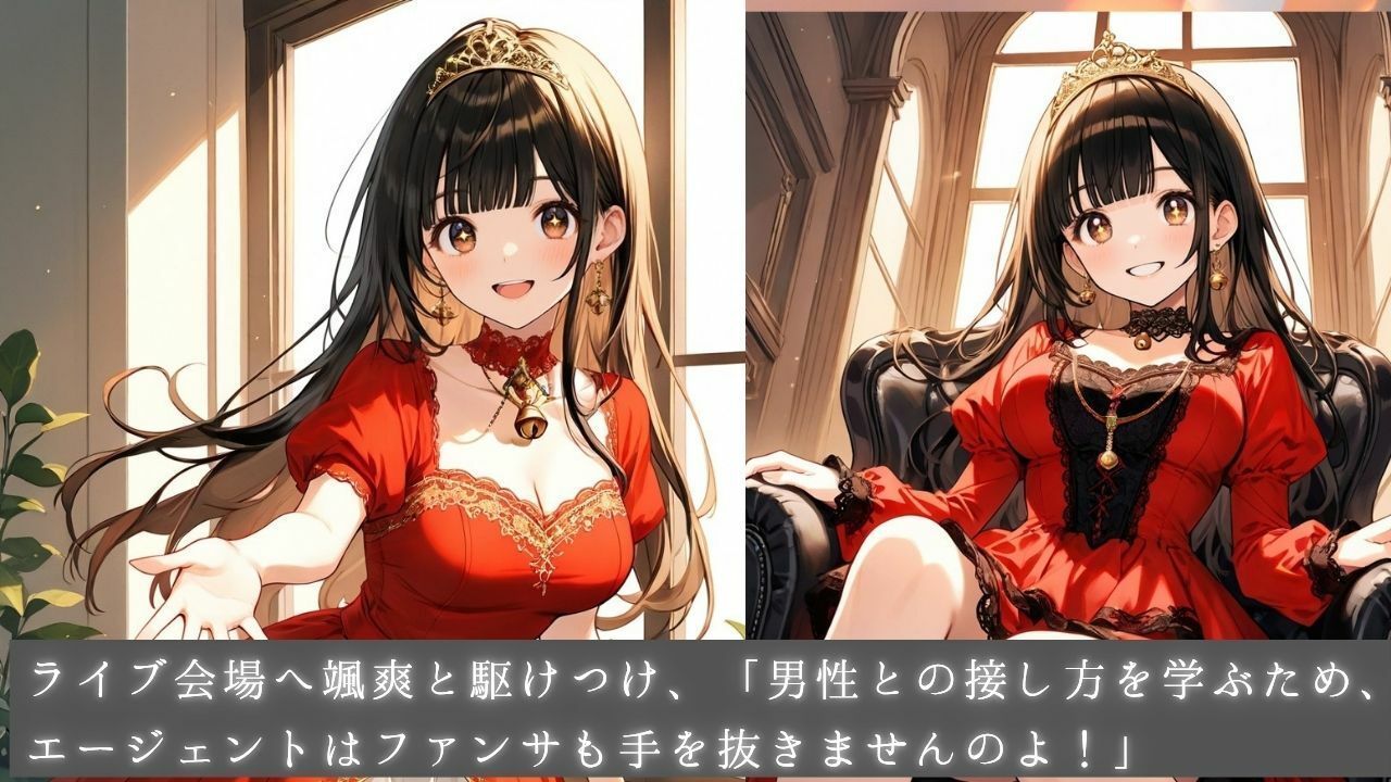 清純プリンセスの裏側  姫カットアイドル姫まひるのコスプレ交尾 〜レザースーツからはみ出るおっぱい〜 サンプル5ページ目
