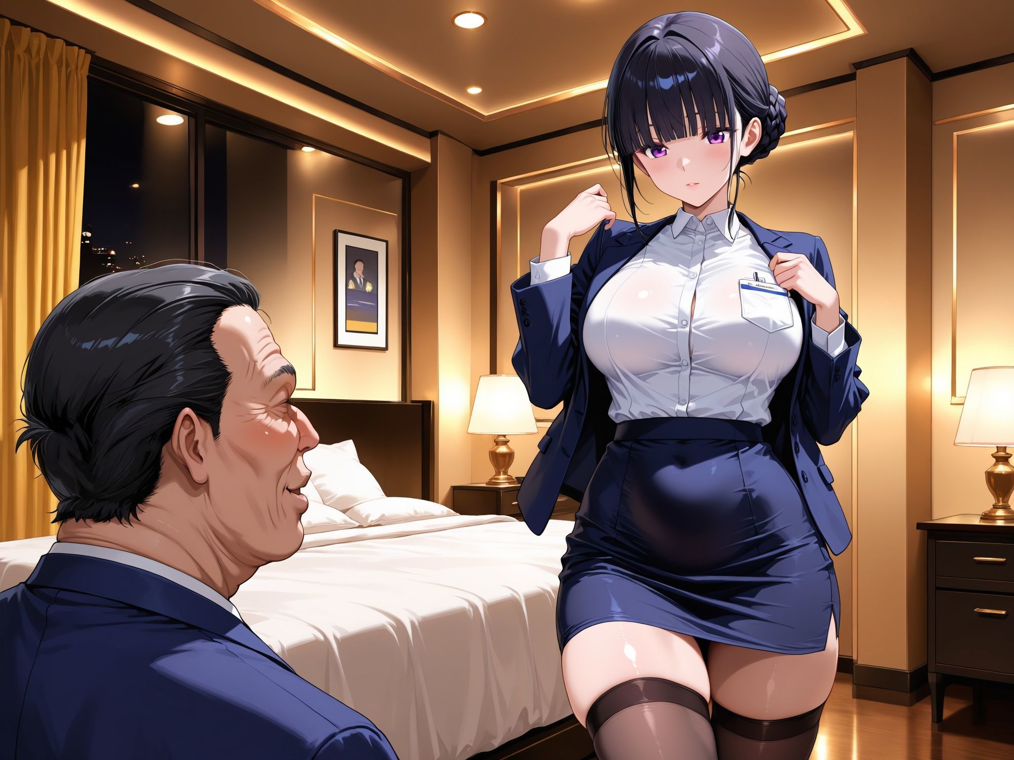 ホテルウーマン  誰にも言えない夜が始まるまで サンプル2ページ目