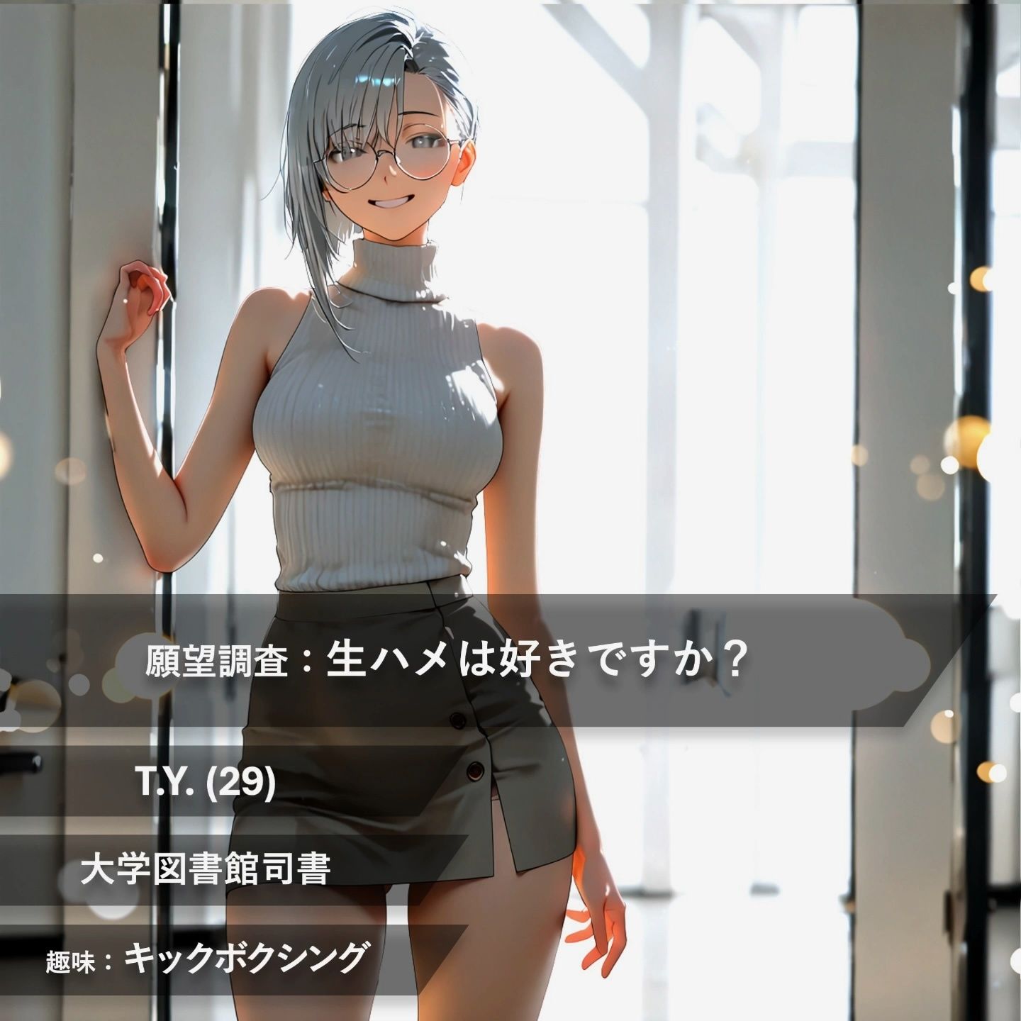 【フルボイス:約6分】余裕を見せてごまかすお姉さん、逃げきれず無事に生中出しへ【実験的作品:願望時間と賢者時間＃2】 サンプル1ページ目