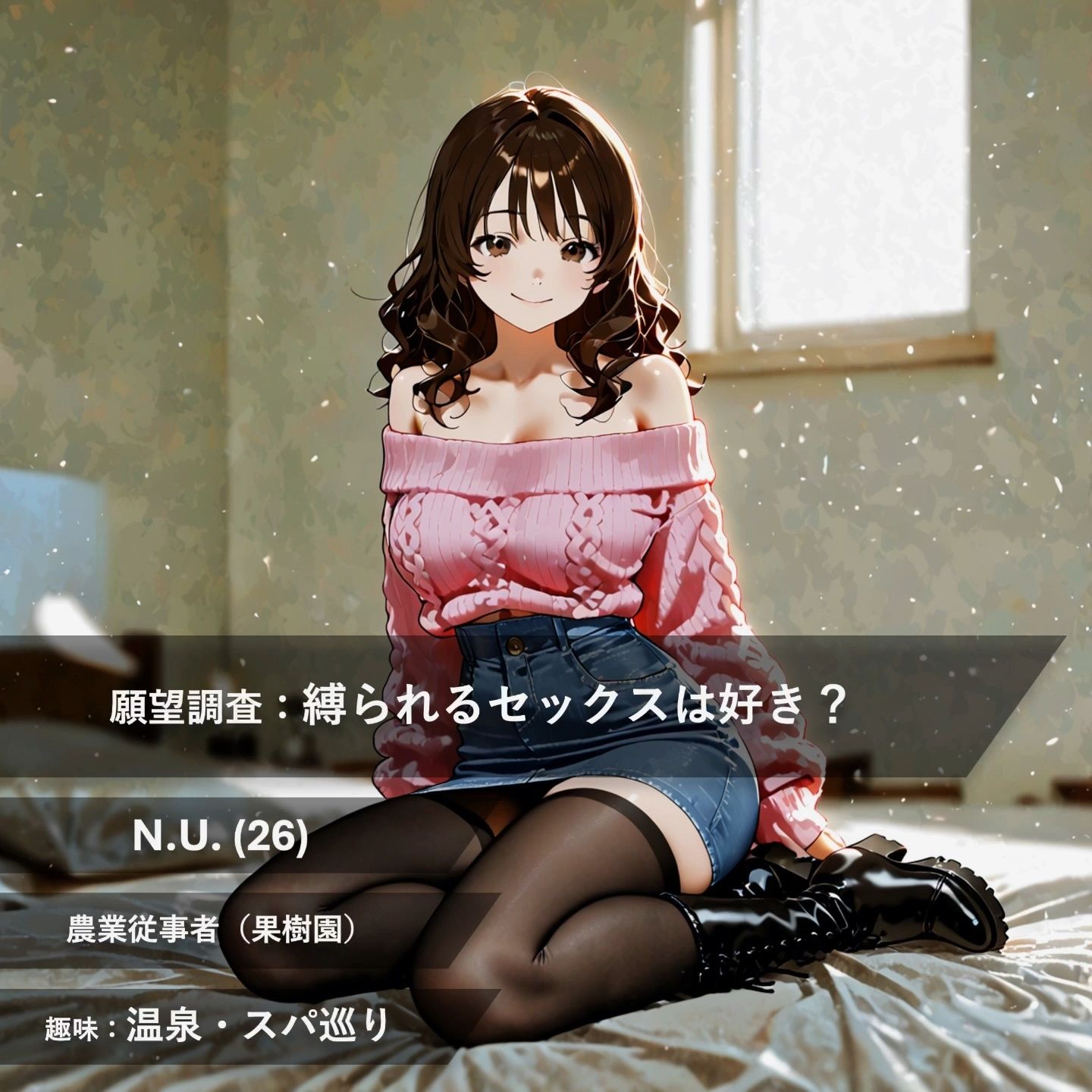 【フルボイス:約6分】田舎娘に都会の洗礼、おかしくなるまで止まらぬ前戯…【実験的作品:願望時間と賢者時間＃4】 サンプル1ページ目