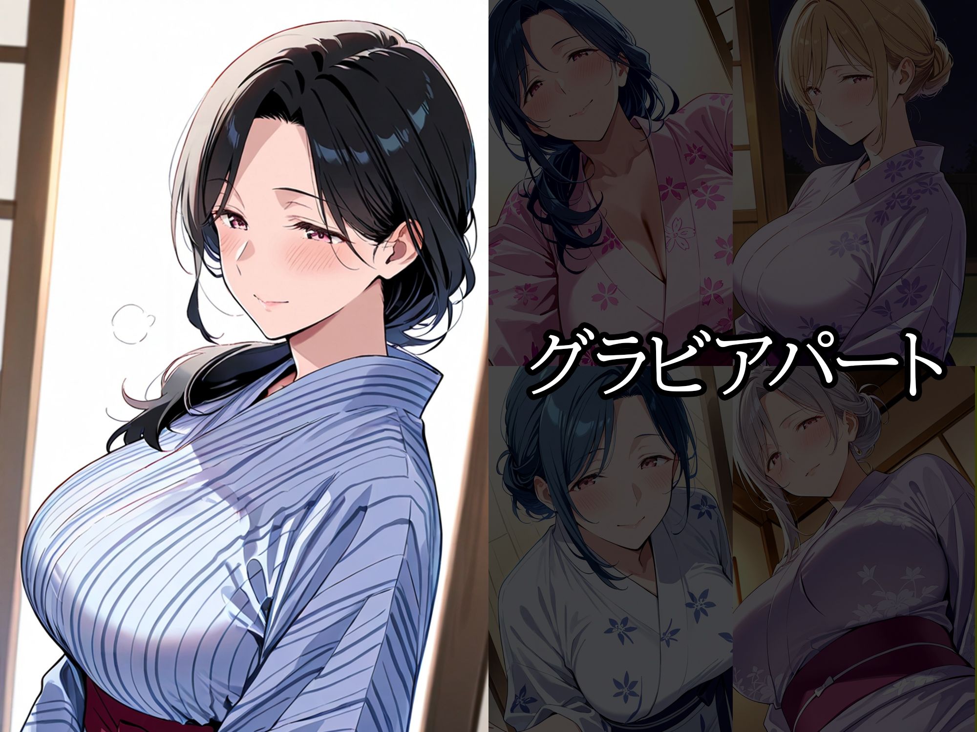 人妻 × 浴衣  〜汗ばむ浴衣の誘惑〜 サンプル2ページ目