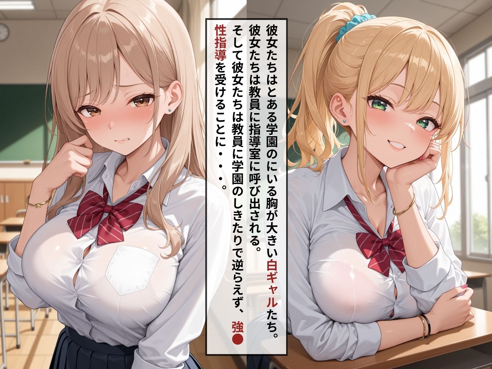 女子校生が種付けされていく〜性調教され快楽堕ち:白ギャル編〜 サンプル1ページ目