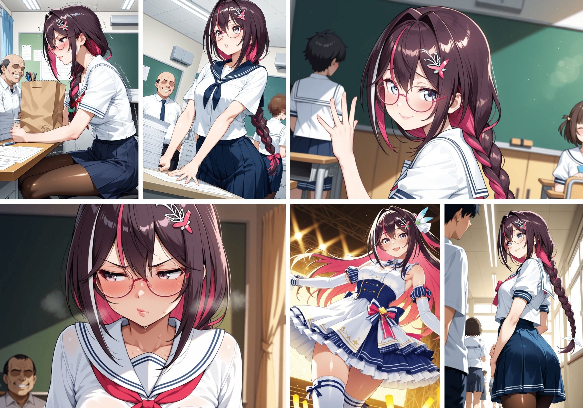 変態教師にアイドルばれしたAZ〇i サンプル1ページ目