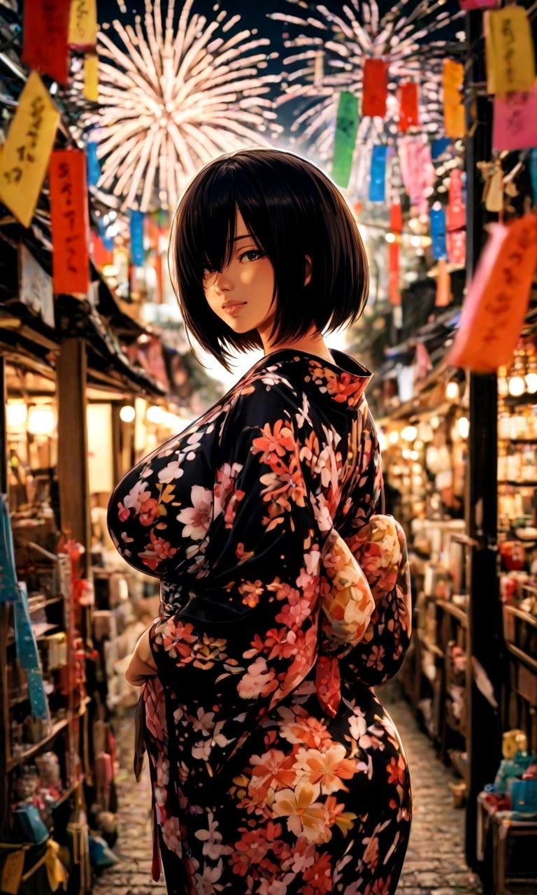 夏祭り！浴衣！ サンプル3ページ目