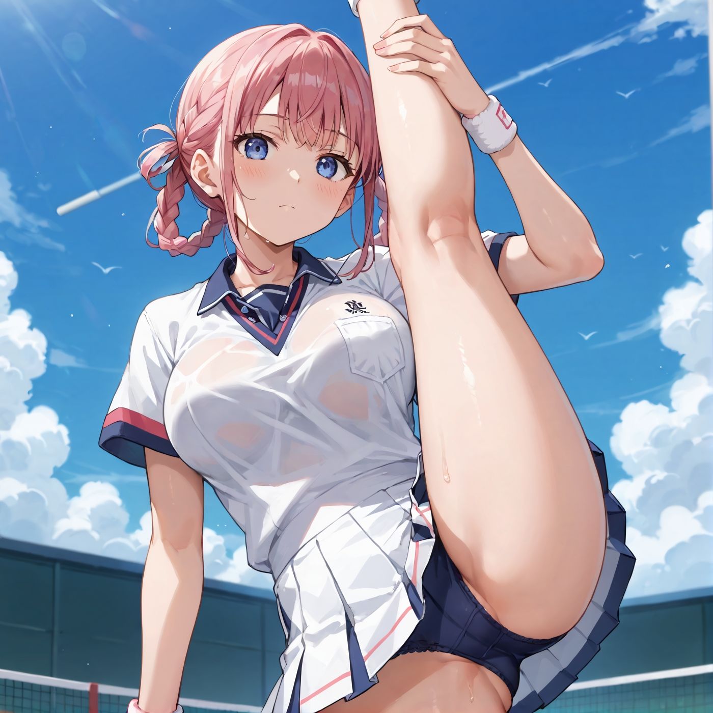 学園性活！ユニフォームに滲む汗 テニス部の本気がエロい5【汗かく美少女の厳選CG370枚収録】 サンプル3ページ目