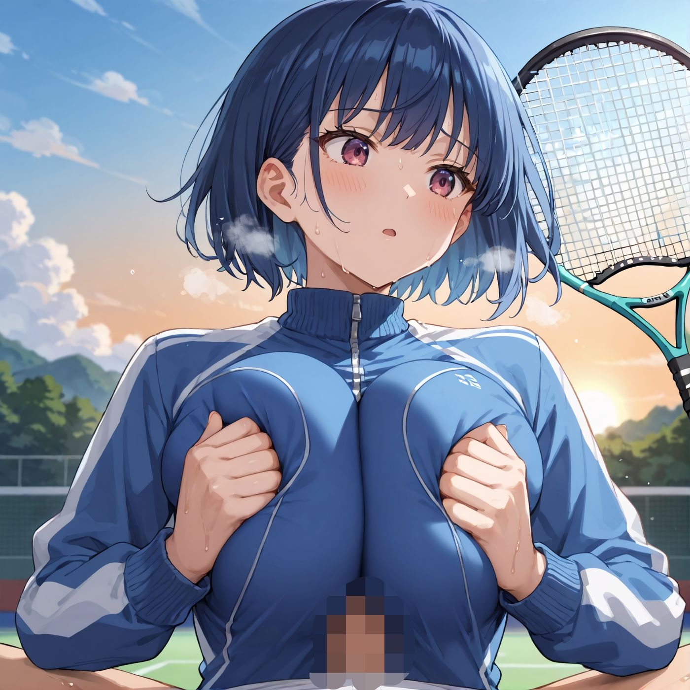 学園性活！ユニフォームに滲む汗 テニス部の本気がエロい5【汗かく美少女の厳選CG370枚収録】 サンプル5ページ目