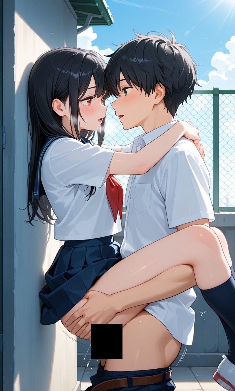 兄とヤってる妹は意外と多いらしい！？17学生服2 サンプル4ページ目