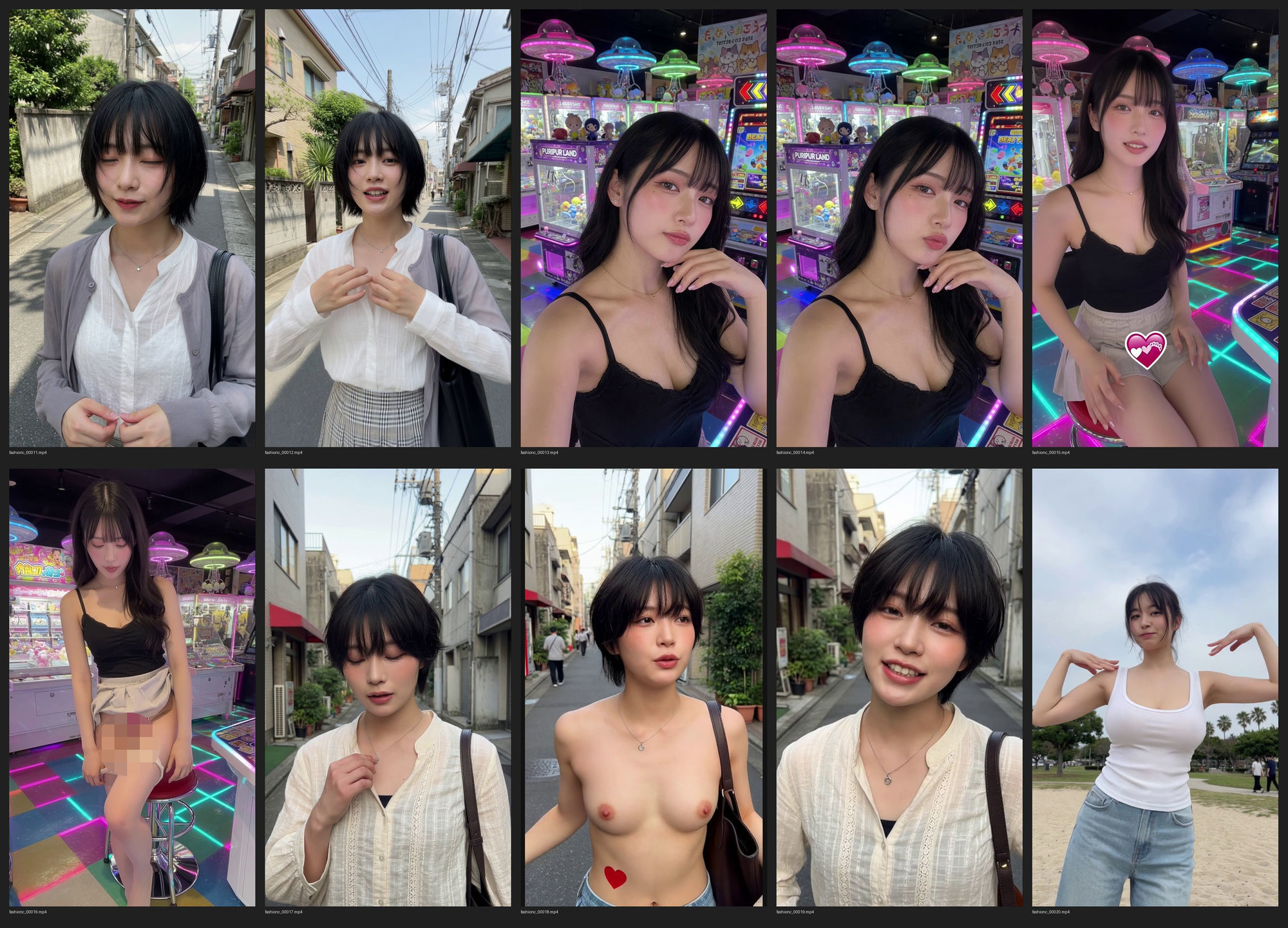 最新AI！  今日のコーデ？裸が一番！上も下も脱いでみた＋他  約9分 サンプル2ページ目