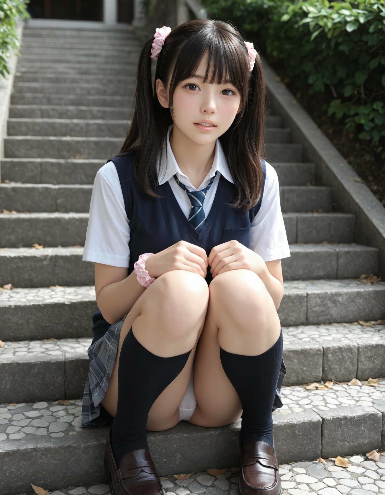 制服パンチラ サンプル2ページ目