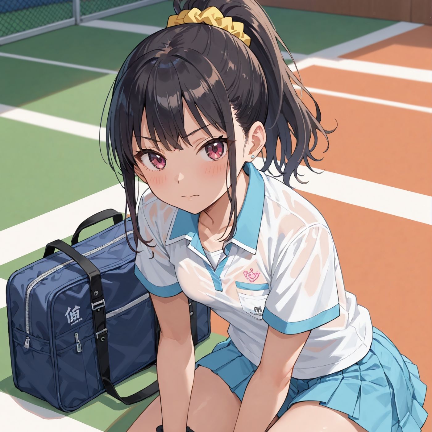 学園性活！ユニフォームに滲む汗 テニス部の本気がエロい6【汗かく美少女の厳選CG233枚収録】スマホ向け サンプル5ページ目