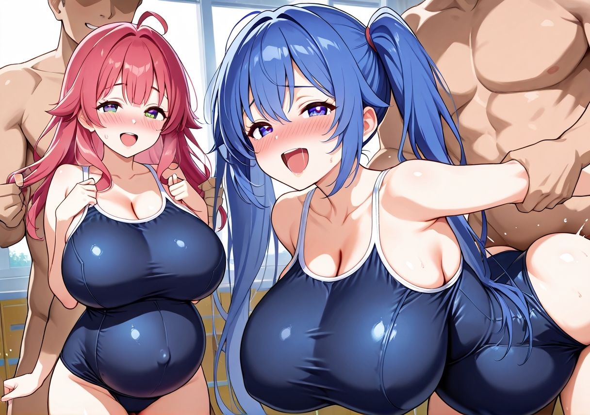 大乱交！！ボテ腹シンクロ部 サンプル10ページ目