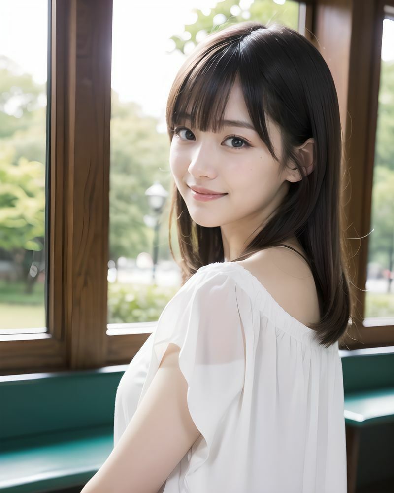AI美少女写真集 Clothed YUKI-（5）〜透明感あふれる清楚さが輝く公園デート〜 サンプル5ページ目