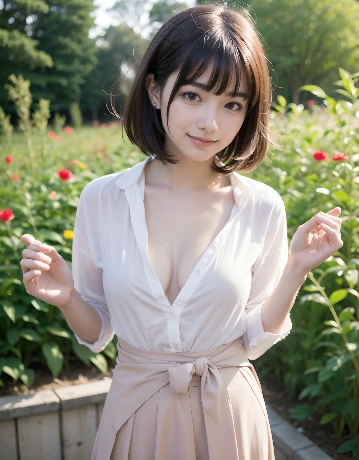 AI美少女写真集 Clothed YUKI-（5）〜透明感あふれる清楚さが輝く公園デート〜 サンプル10ページ目