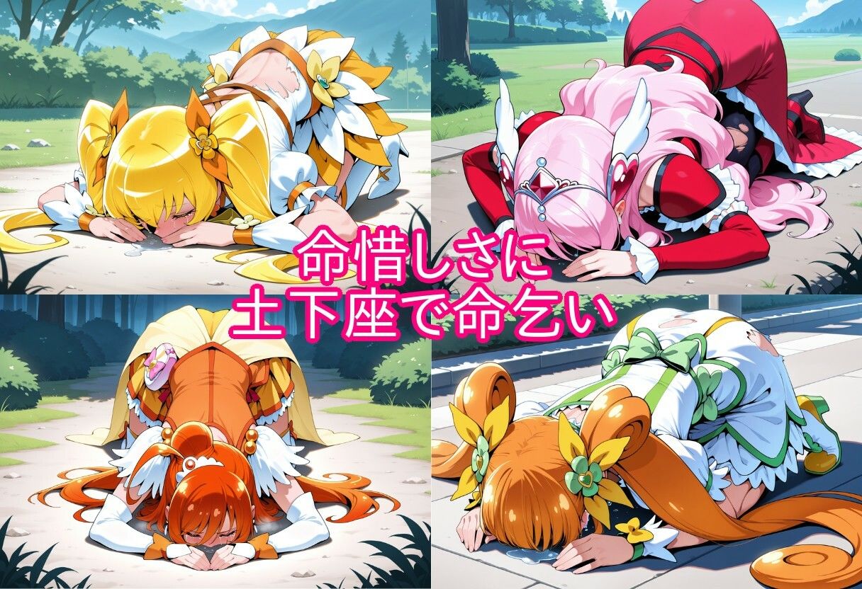 プリキュアの命乞い 何でもします、許してください… サンプル2ページ目