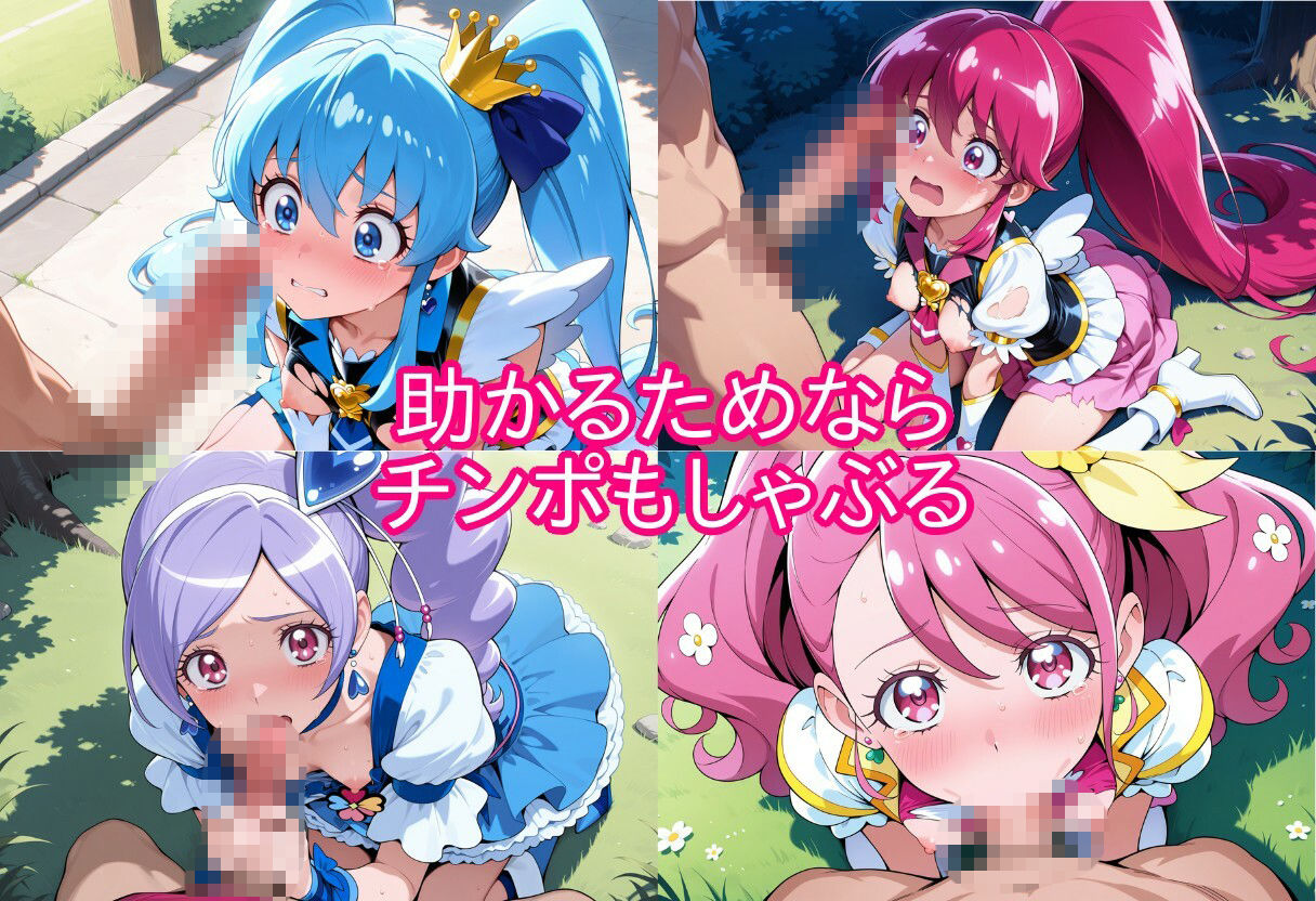 プリキュアの命乞い 何でもします、許してください… サンプル3ページ目