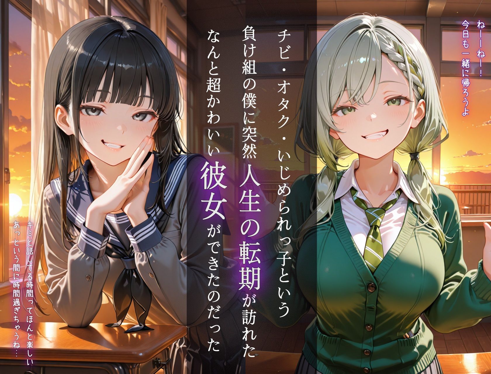 隠れドSのJKオタク彼女に性癖歪められて搾精されまくった話 サンプル1ページ目