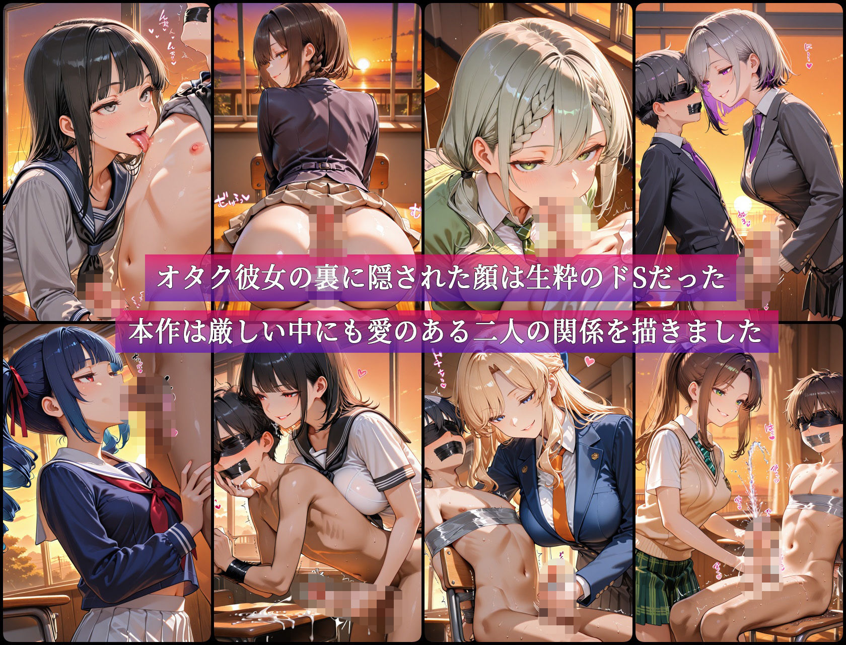 隠れドSのJKオタク彼女に性癖歪められて搾精されまくった話 サンプル9ページ目