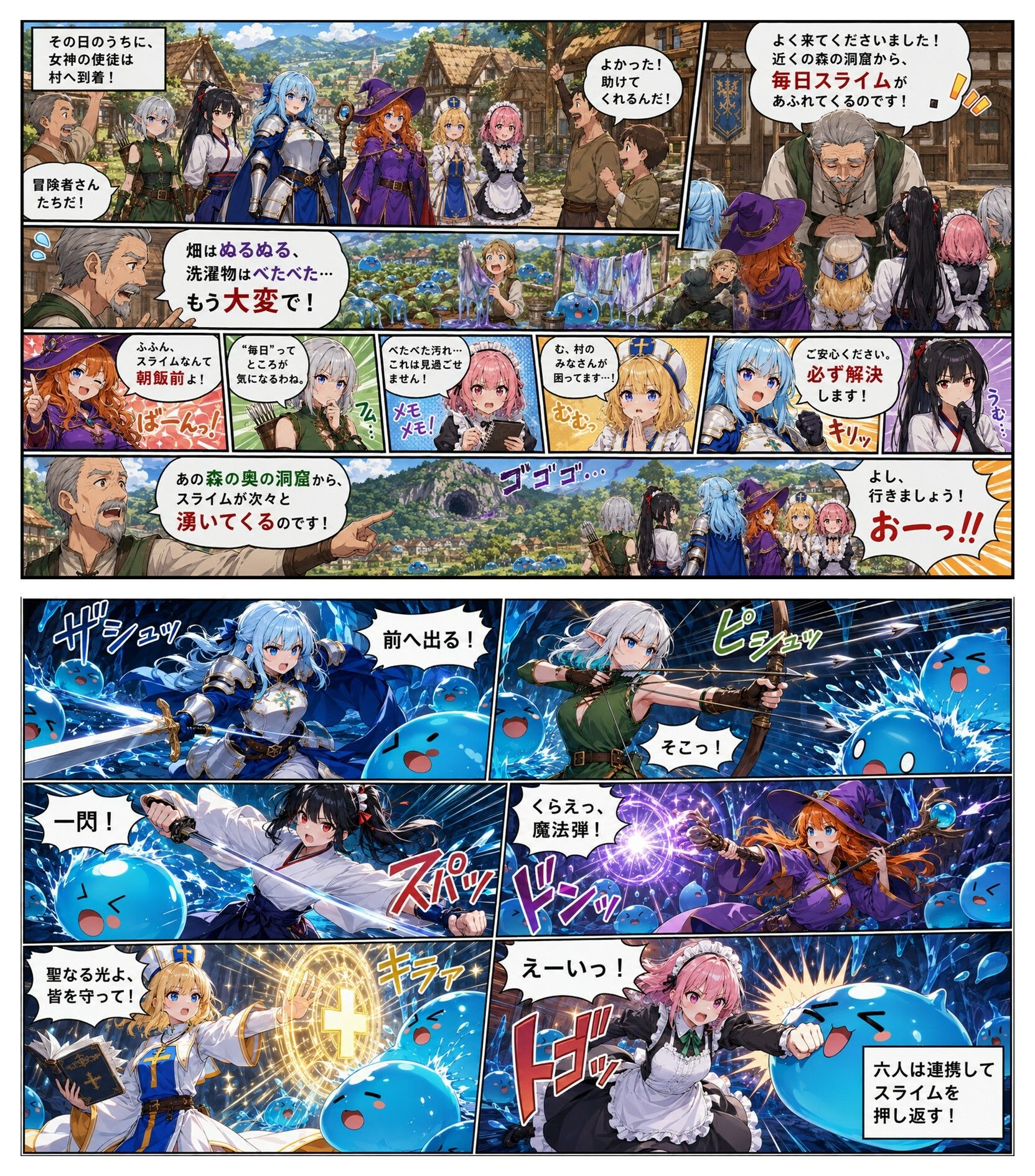 スライムの逆襲 -触手の魔の手- サンプル9ページ目