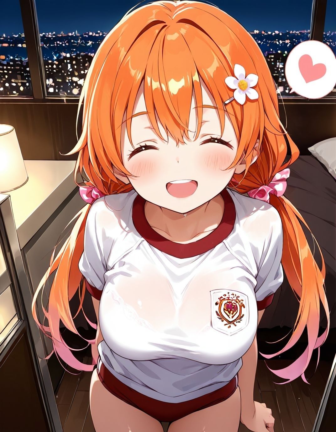どこでもセックスするのが当たり前になっちゃった世界 赤ブルマ編 サンプル1ページ目