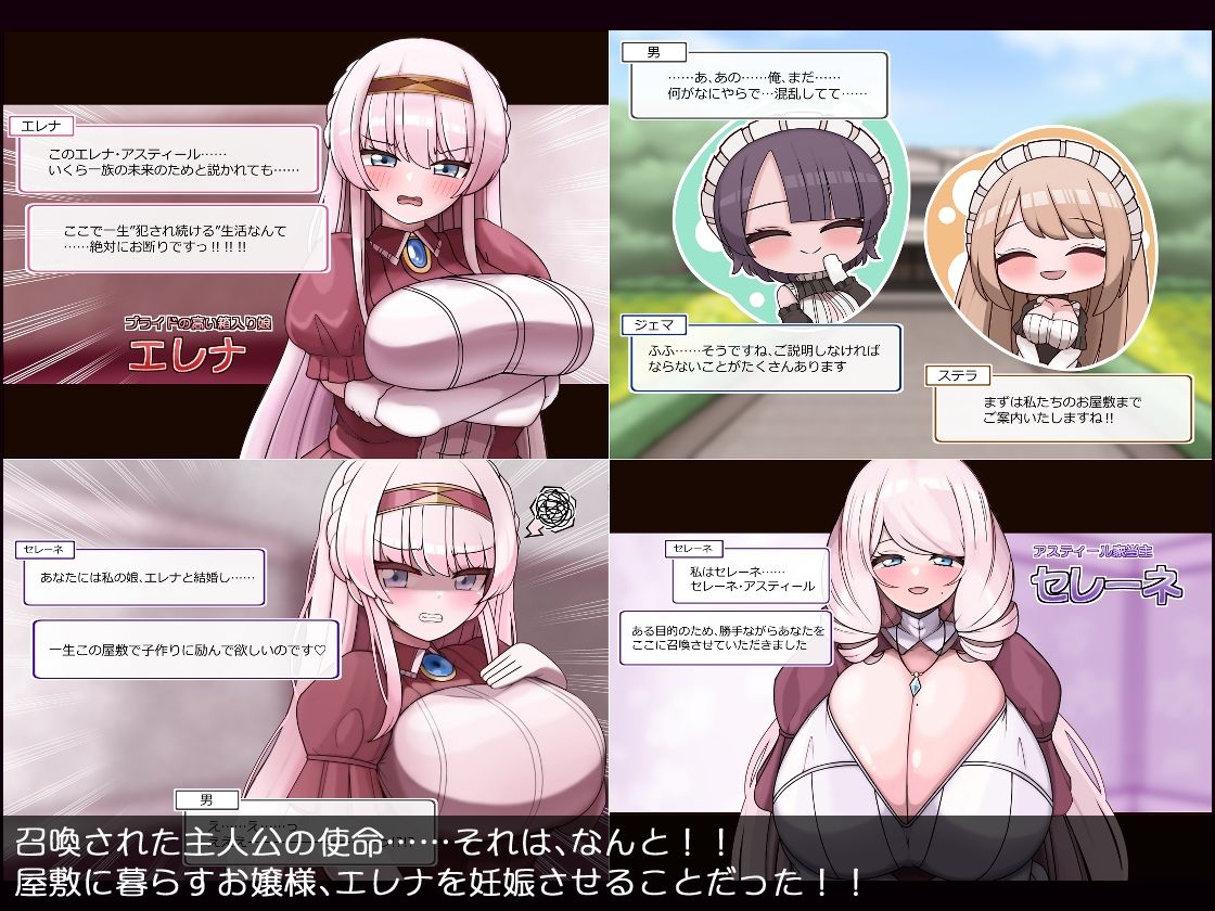 爆乳令嬢とむちむちメイド ハラマセ懇願ハーレム生活 サンプル2ページ目