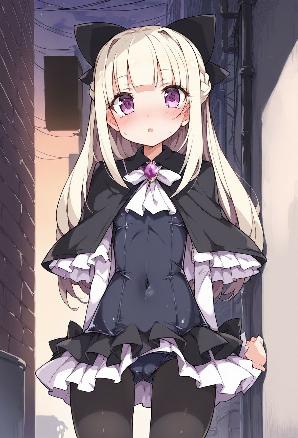 路地裏ぶっかけスク水魔法少女 サンプル1ページ目