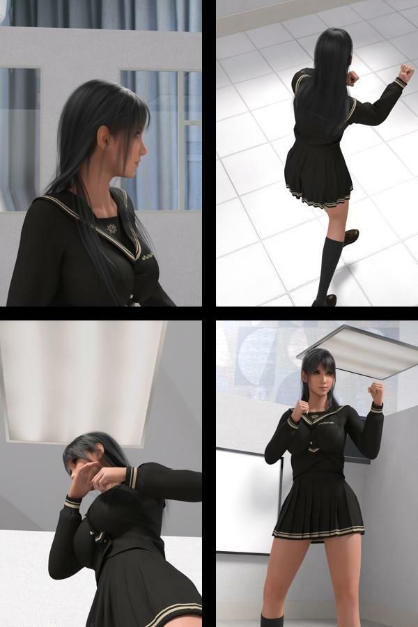 才色兼備の万能女性格闘家 霧島 愛唯の陸上競技モデル風写真集JK’26_01 サンプル2ページ目