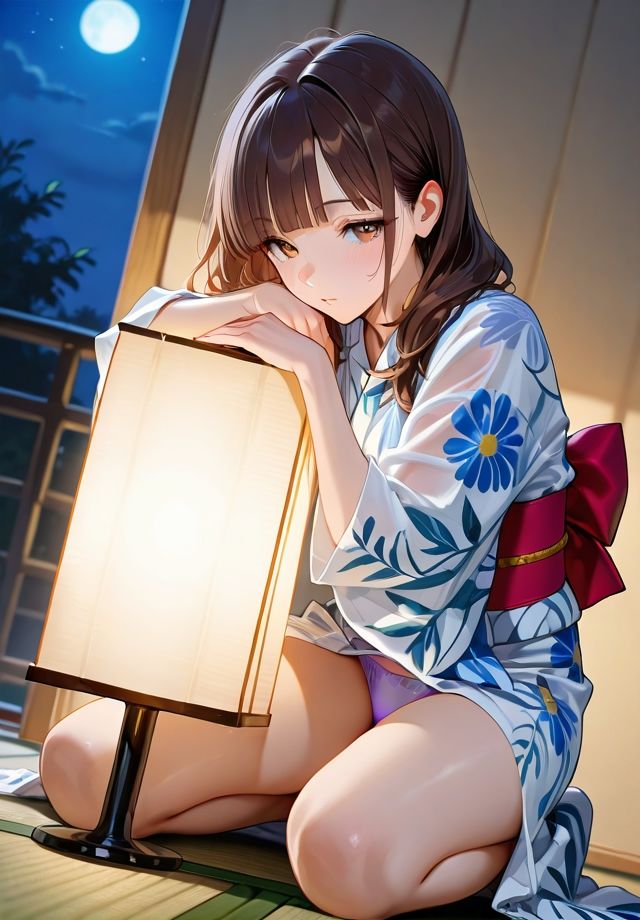 夏夜の浴衣から覗く下着 サンプル4ページ目