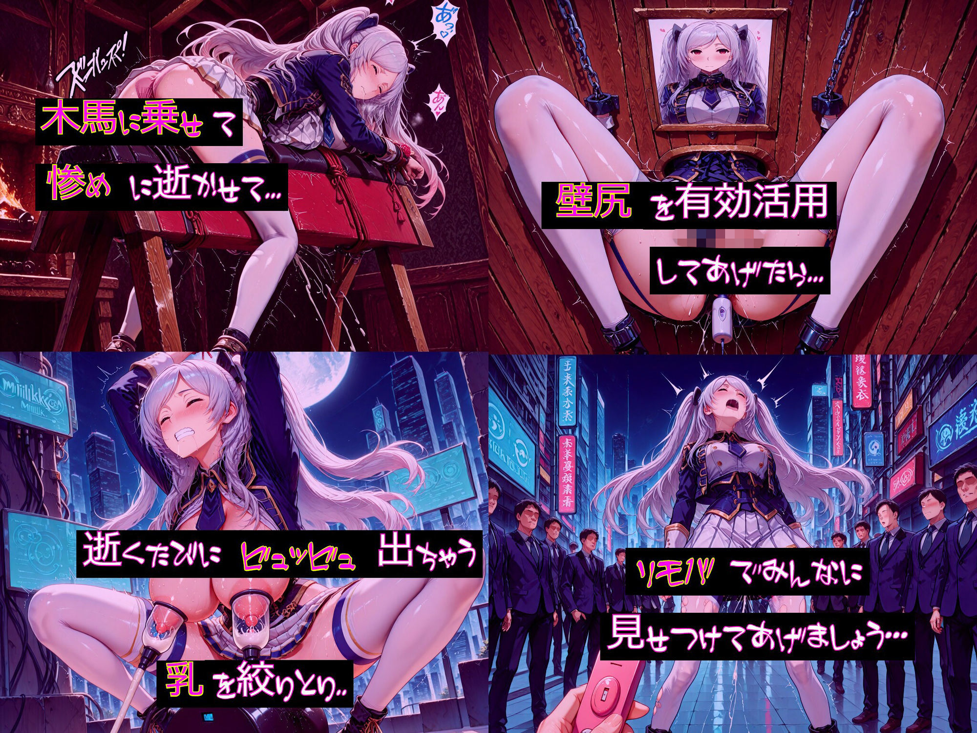 【衣装多種】傲慢王女アレクシアの恥辱王女としての自尊心が蹂躙され、歓喜の嬌声を上げるただの牝に_玩具オナニー編 サンプル8ページ目