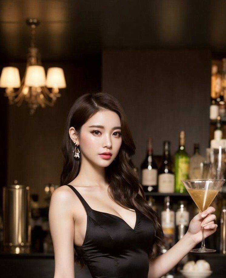 夜に映える黒ドレスの美女133枚 サンプル7ページ目