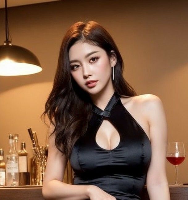 夜に映える黒ドレスの美女133枚 サンプル9ページ目