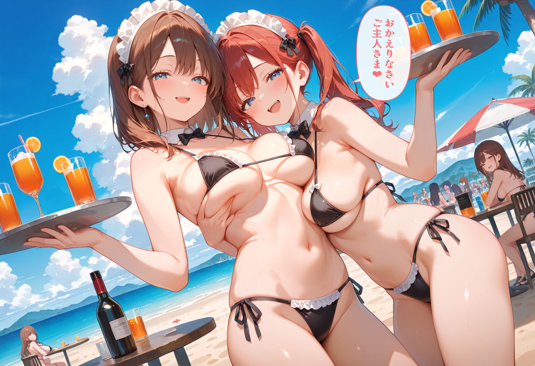 イキまくりメイド2 リゾートメイド編 HoneyJunction33 ★セリフ・あえぎ声付き★ サンプル1ページ目