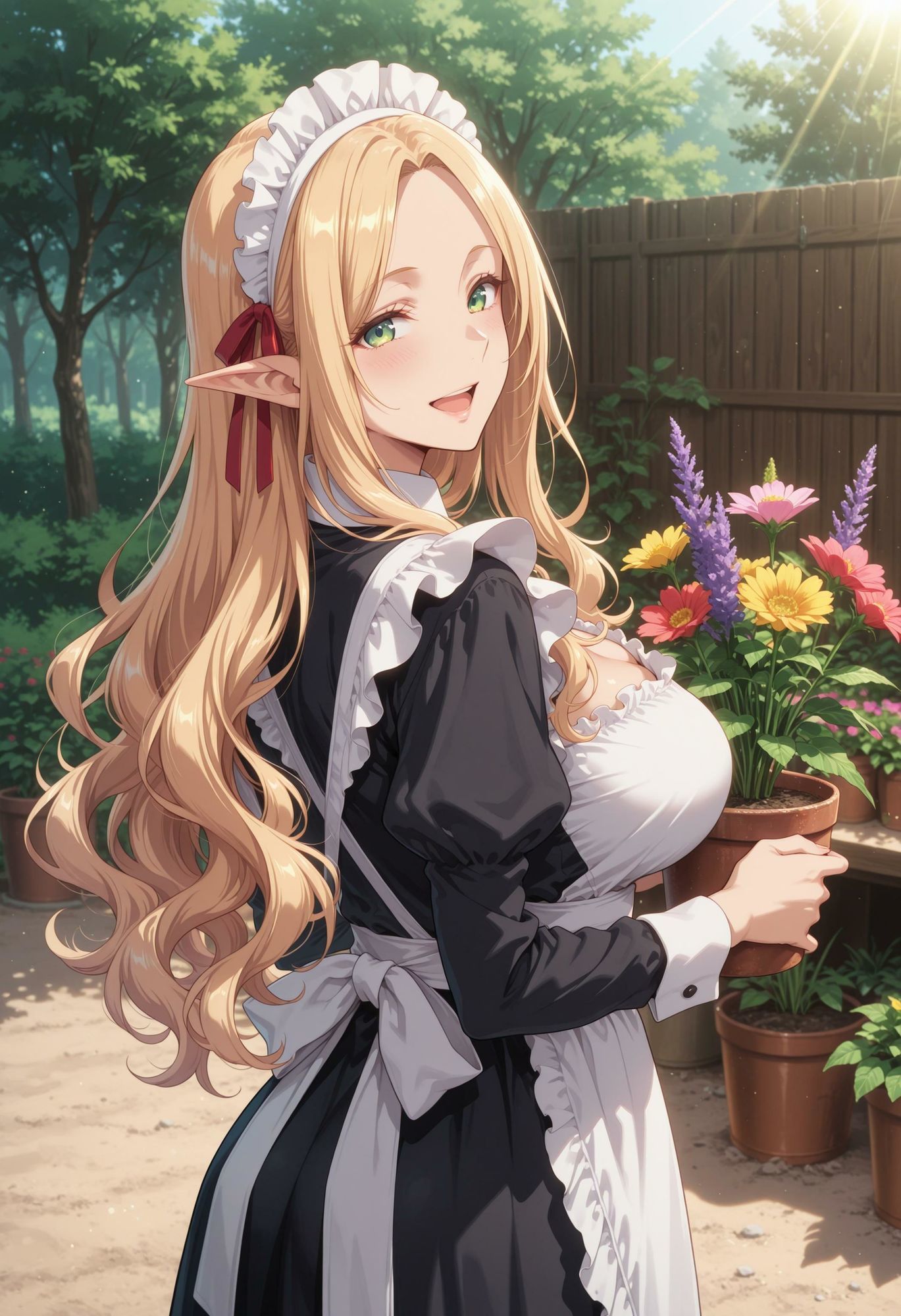 エルフのメイドさんの誘惑5 サンプル1ページ目