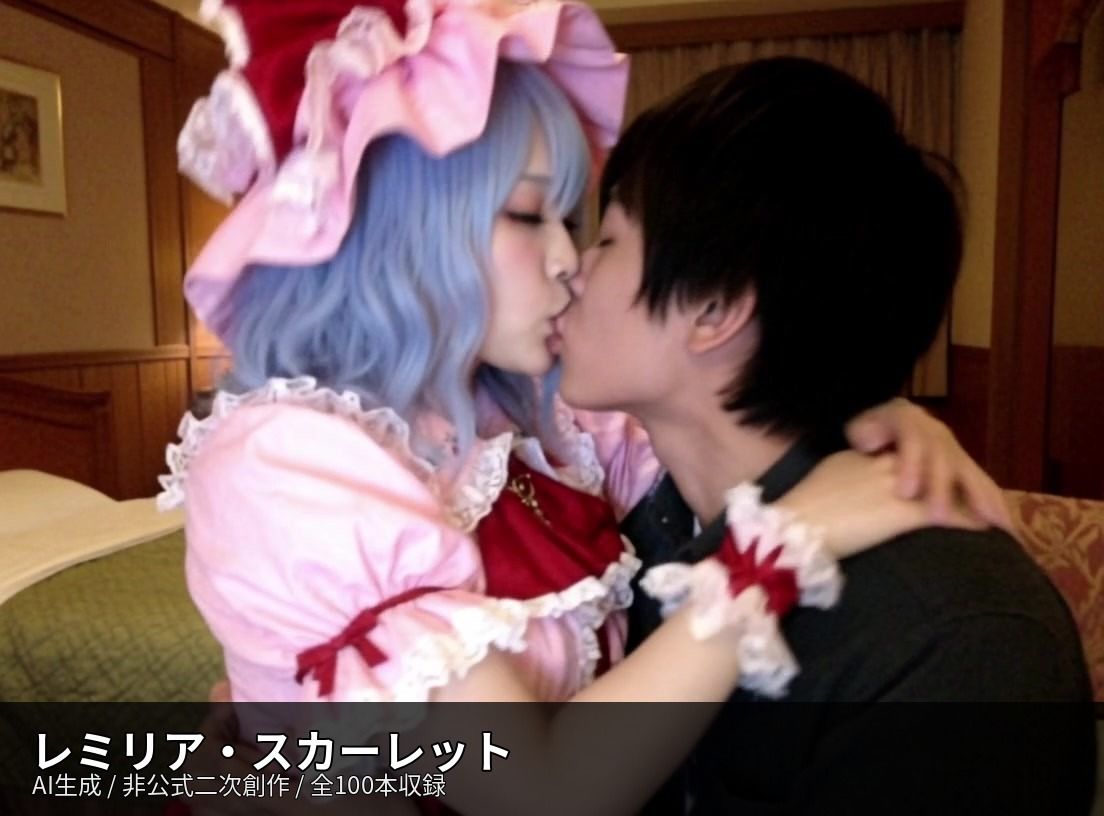 【AI生成】東方Project二次創作 濃厚キス動画集 10キャラ 100本収録 サンプル6ページ目